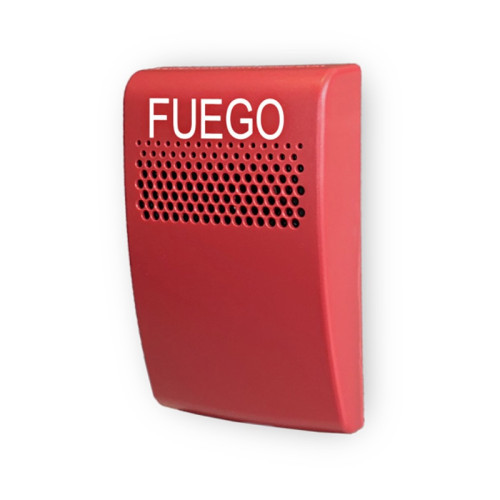 Sirena Pared Edwards Genesis G1ARF-SP Rojo Leyenda FUEGO