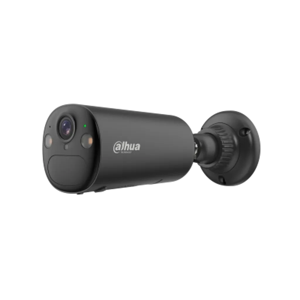 DH-KIT/IPC-BF4CP-0210B-Ash/M0508. Cámara Dahu Wifi Tipo Bala,  Solar, 4MP, Lente de 2.1mm, Incluye Panel Solar de 8W, Detección de Humanos y Vehículos, Alarma Sonora, protección IP66.