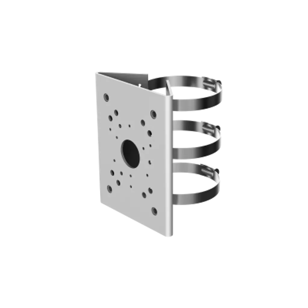 DH-PFA150-SG-V3. Accesorio de Montaje a Poste, Fabricado en Acero Inoxidable, compatible con Poste de 80 a 150 mm. 