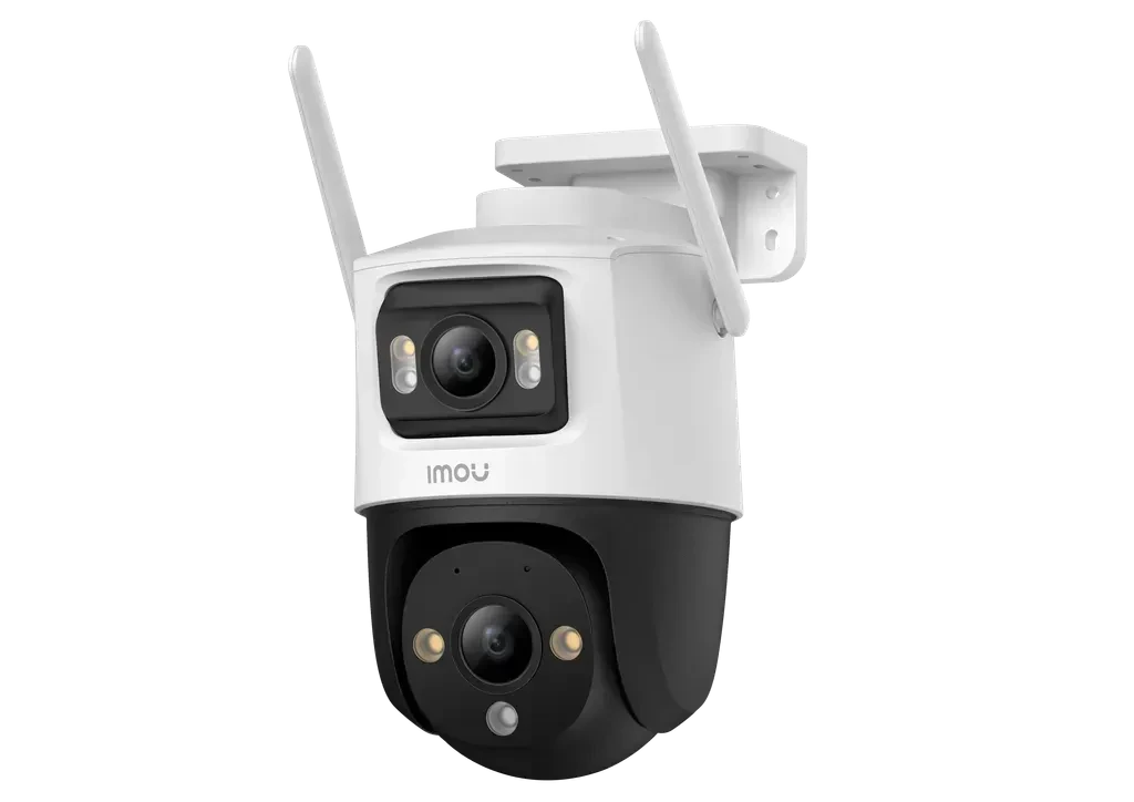 IPC-S7XEN-6M1W. Cámara PT WiFi IMOU de doble lente, 6 MP (3 MP + 3 MP), lentes de 3.6 mm, visión nocturna de 30 m, audio bidireccional, seguimiento inteligente, detección de humanos y vehícul