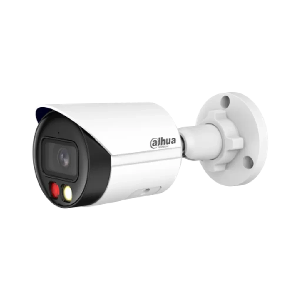 DH-IPC-HFW2849SP-S-IL-0280B-S2. Cámara Dahua IP tipo Bala, 8MP, Lente Fijo 2.8 mm, IR y Luz Blanca 30M, Protección Perimetral, SMD Plus, Micrófono, MicroSD hasta 512GB, PoE, IP67.