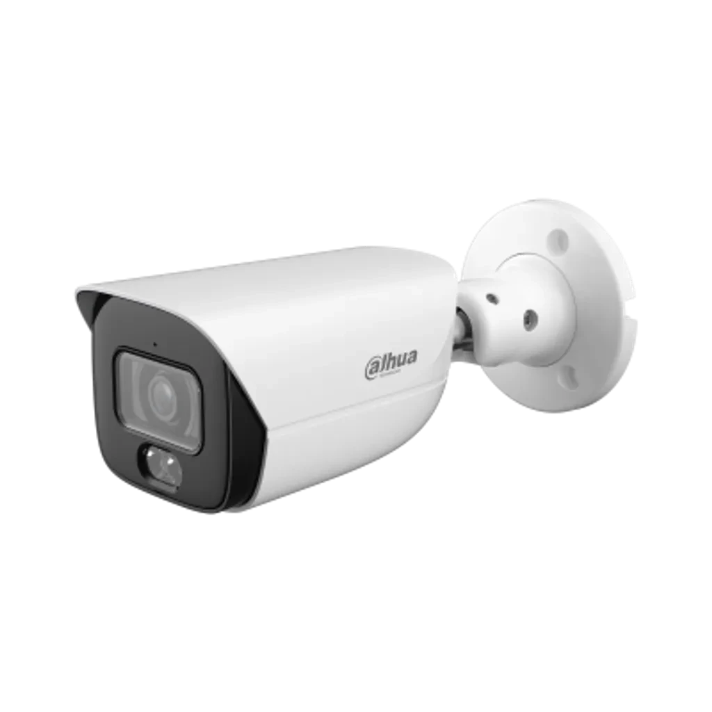 DH-IPC-HFW5559EP-ASE-IL-0280B. Cámara Dahua IP Bala, 5MP, Lente Fijo 2.8 mm, IR y Luz Blanca 50M, Protección Perimetral, SMD 4.0, AcuPick, Detección de Rostros, Conteo de Personas, Micrófono,