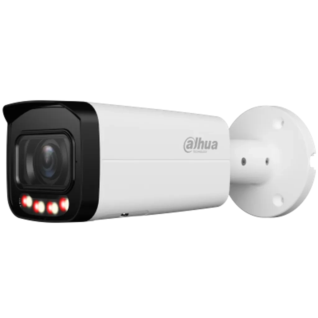 DH-IPC-HFW2649TP-ZAS-IL-27135-S2. Cámara Dahua IP tipo Bala, 6MP, Lente Motorizado 2.7-13.5 mm, IR y Luz Blanca 60M, Protección Perimetral, SMD Plus, Micrófono, MicroSD hasta 512GB, PoE, IP67