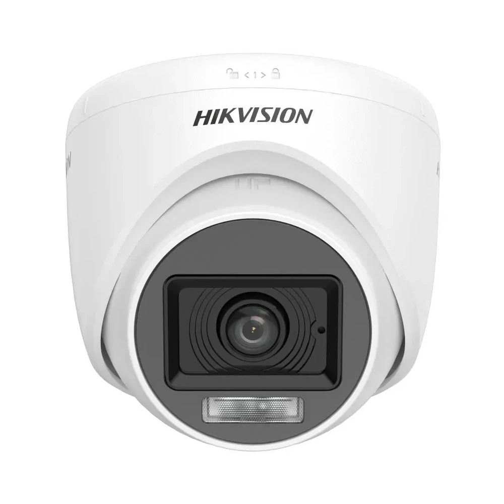 Cámara Domo Hikvision 2MP IR20M Audio y Mic luz blanca DS-2CE76D0T-LPFS 2.8mm*