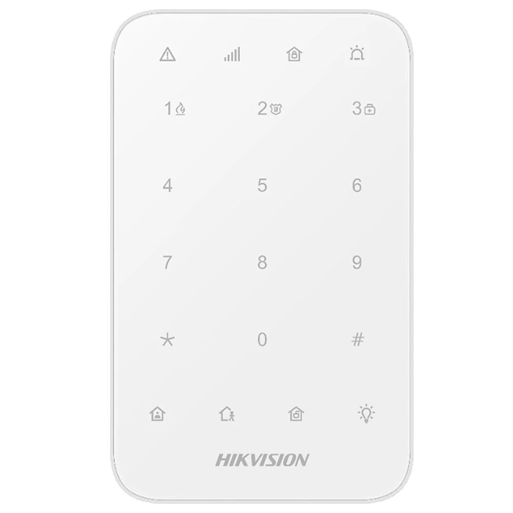 Hikvision DS-PK1-E-WB DS-PK1-E-WB Teclado LED Inalámbrico Alarma AXPRO