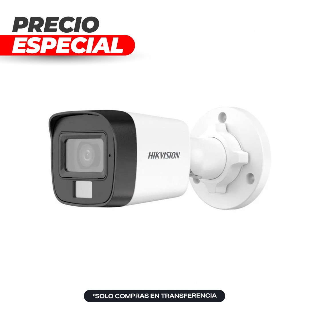 Cámara Bullet TVI 2MP Dual Light 20M DS-2CE16D0T-EXLPF 2.8mm Hikvision