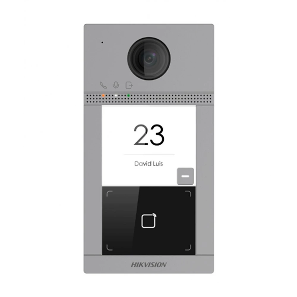 Placa De Calle IP 2MP WiFi Web Lector PoE DS-KV8113-WME1(C) Hikvision