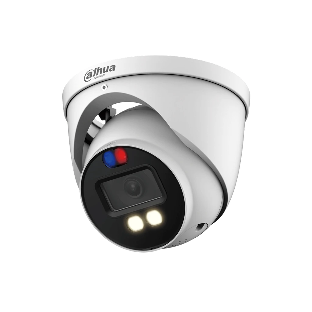 Cámara HDCVI eyeball Dahua 2MP lente fijo 2.8mm Active deterrence DH-HAC-ME1239HN-A-PV-0280B-S2.