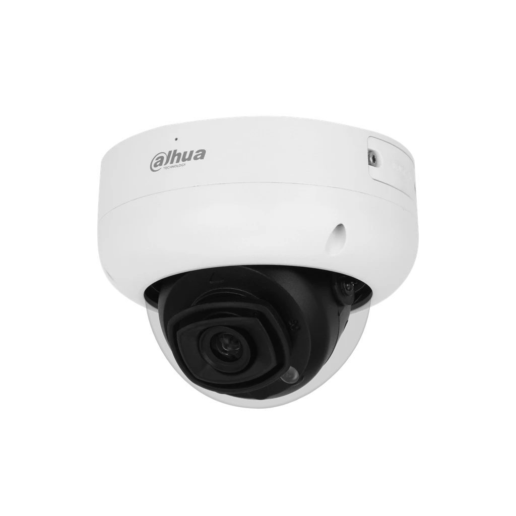 Camara Minidomo Dahua 5MP IA Lente 2.8mm 12v Poe IP67 IK10 DH-IPC-HDBW5541RP-ASE-0280B-S3.