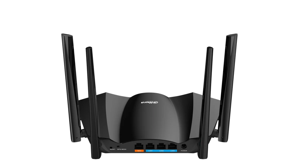 ROUTER WIFI DAHUA. 3Gbps. 2.4-5Ghz. 4 antenas 5dBI C/U. Firewall Software. Bi-dire. MU-MIMO DH-AX30.