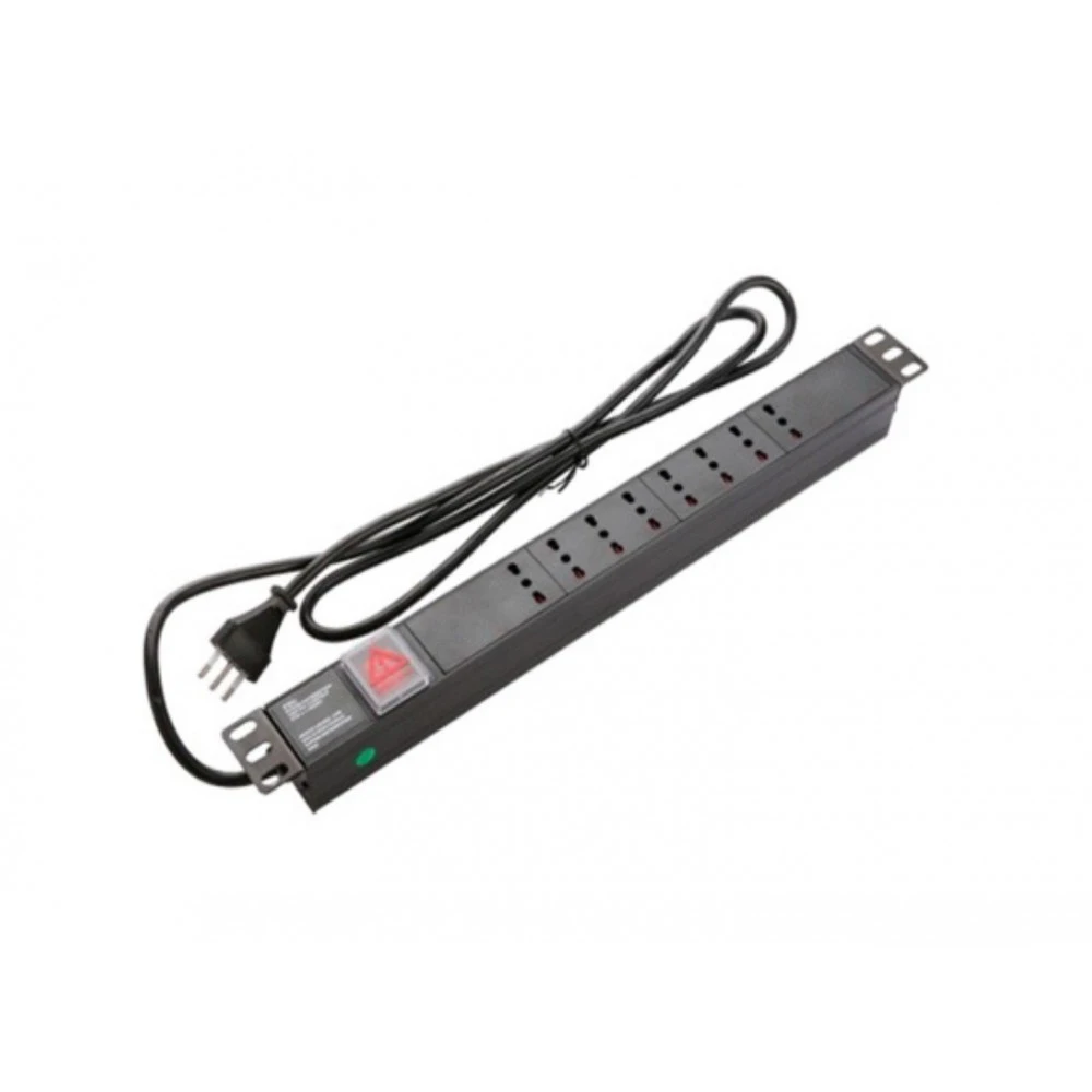 PDU 8 Enchufes 10A con interruptor 19" 1U 3m ATC