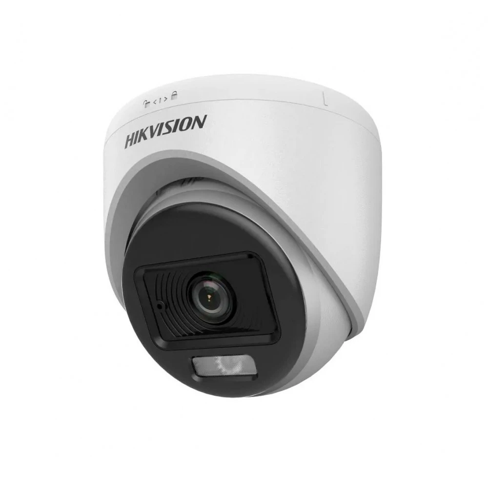 Camara Turret TVI 2MP ColorVu Smart Dual Light 20m DS-2CE70DF0T-LPFS 2.8mm Hikvision