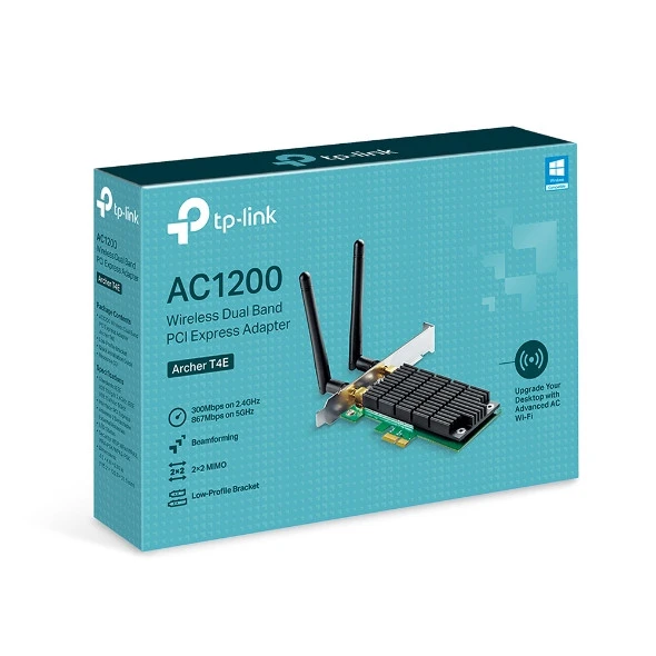 Adaptador Inalámbrico PCI Express Banda Dual AC AC1200 Archer T4E