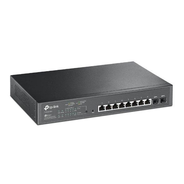 Conmutador inteligente Gigabit de 10 puertos JetStream con 8 puertos PoE+TL-SG2210MP