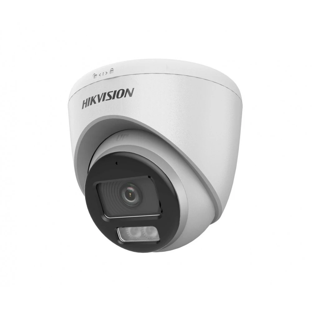 Cámara domo Hikvision TVI 2MP ColorVu Smart Dual Light 40m Audio DS-2CE72DF0T-LFS 2.8mm