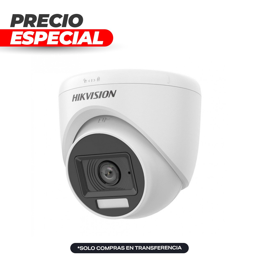 Cámara Domo TVI 3K Dual Light 20m DS-2CE76K0T-EXLPF 2.8mm Hikvision