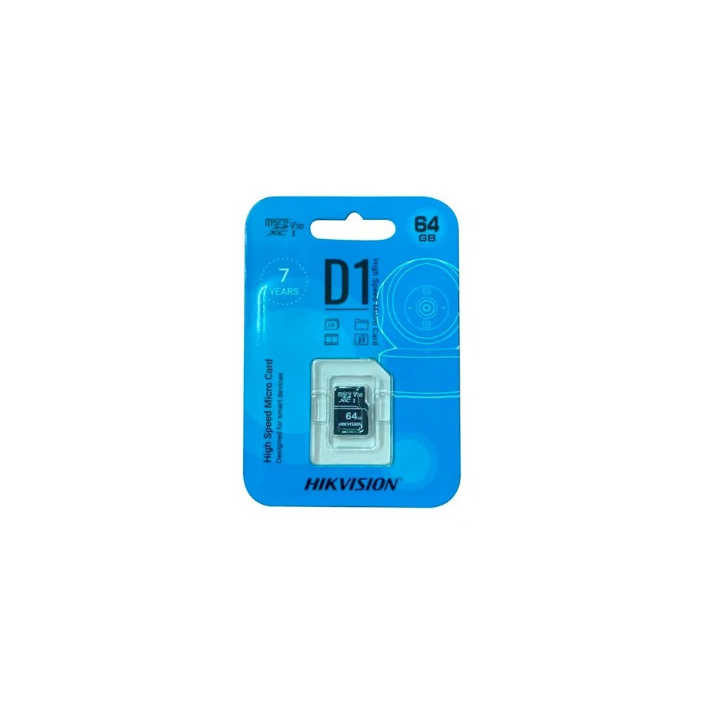 Tarjeta Hikvision Micro SDHC 64G Clase 10 HS-TF-D1 64G