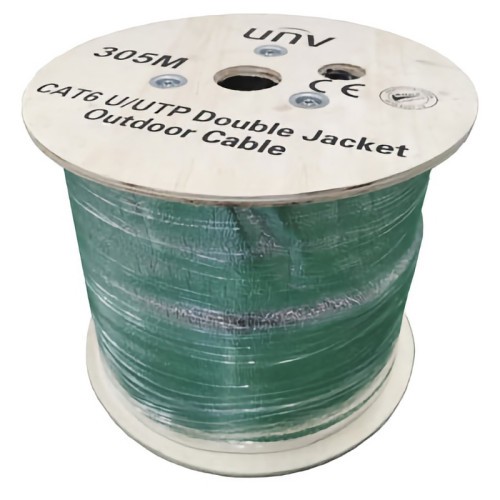 Cable UTP Cat6 305m Negro 100% Cobre Exterior UNV CAB-LC3110B-E-IN