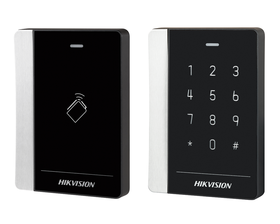 Lector de tarjeta + PIN IP65 Wiegand Mifare DS-K1102AEM Hikvision
