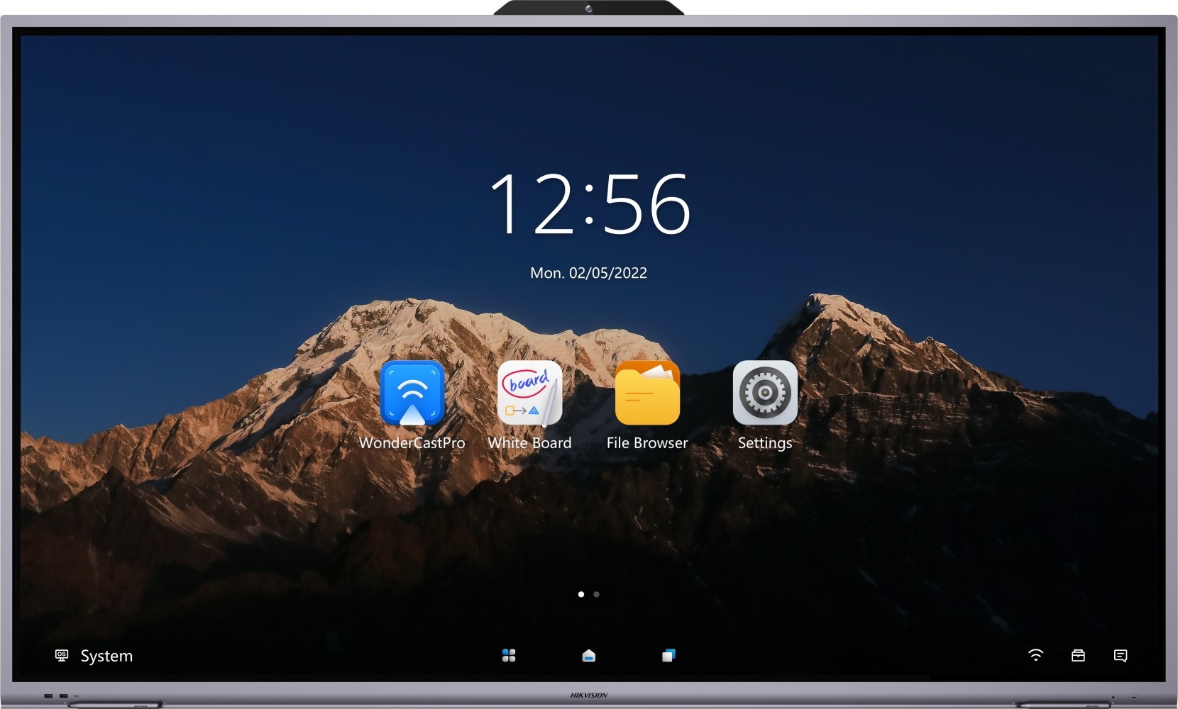 Pantalla Interactiva 65" 4K Camara Mic Android 11 Wifi DS-D5B65RB/D Hikvision