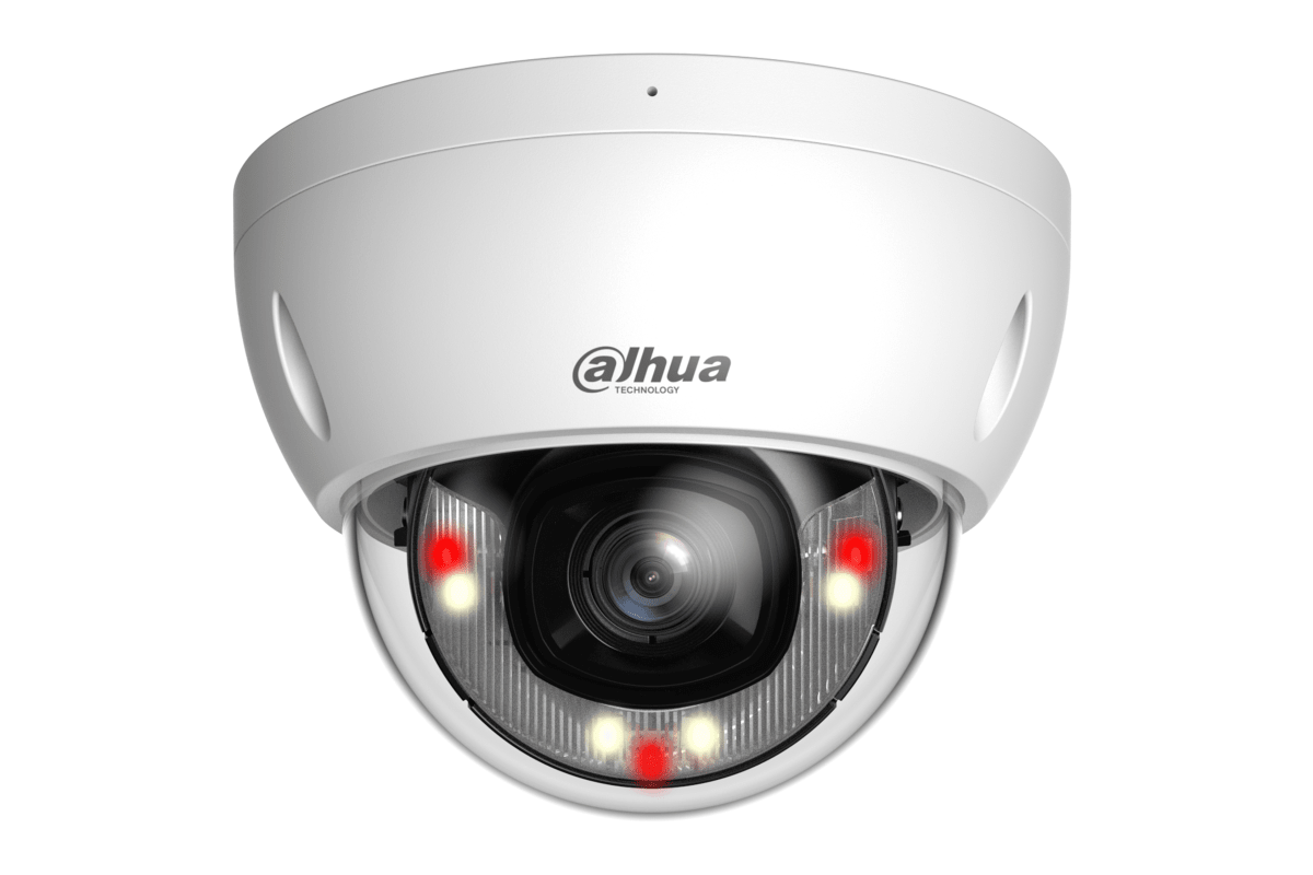 DH-IPC-HDBW3649EP-S-IL-0280B. Cámara Dahua tipo mini domo de 6MP lente fijo de 2.8mm doble iluminación de hasta 30m con protección IP67 y protección IK10 soporta IA SSA