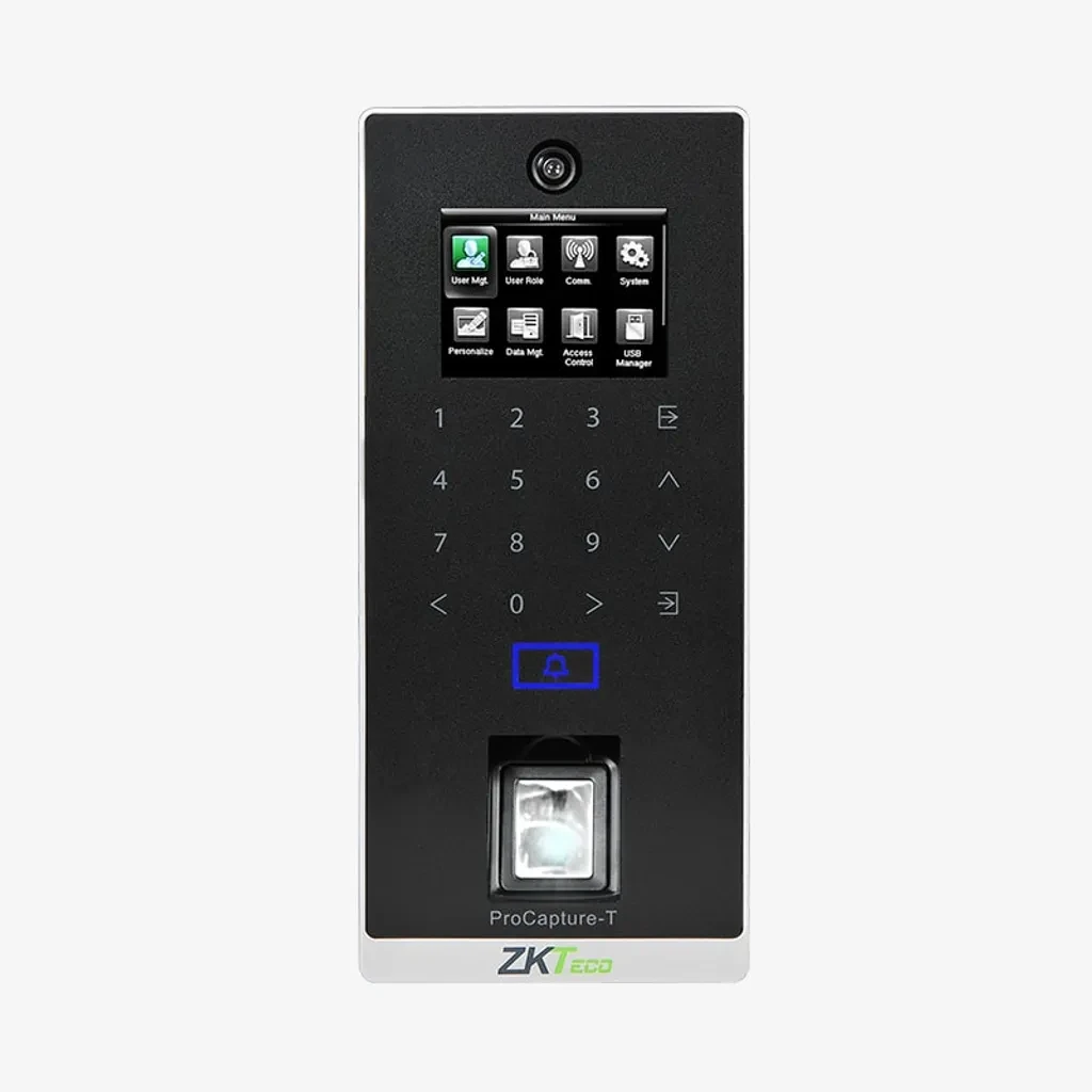 Procapture-T. Control de acceso Standalone ZKteco con huella y clave
