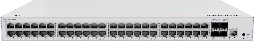 S310-48T4X. Switch Huawei eKit 48 puertos 10/100/1000Base-T 4 Puertos 10 GE SFP+ capacidad de conmutación de 176 Gbit/s capacidad de reenvió de paquetes de 131 Mpps para capa de agregación