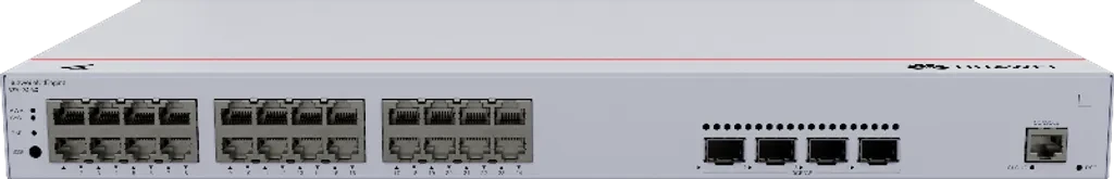 S220-24P4X. Switch Huawei eKit 24 puertos PoE 10/100/1000Base-T 4 Puertos 10GE SFP+ 400W de potencia capacidad de conmutación de 128 Gbit/s capacidad de reenvió de paquetes de 95 Mpps