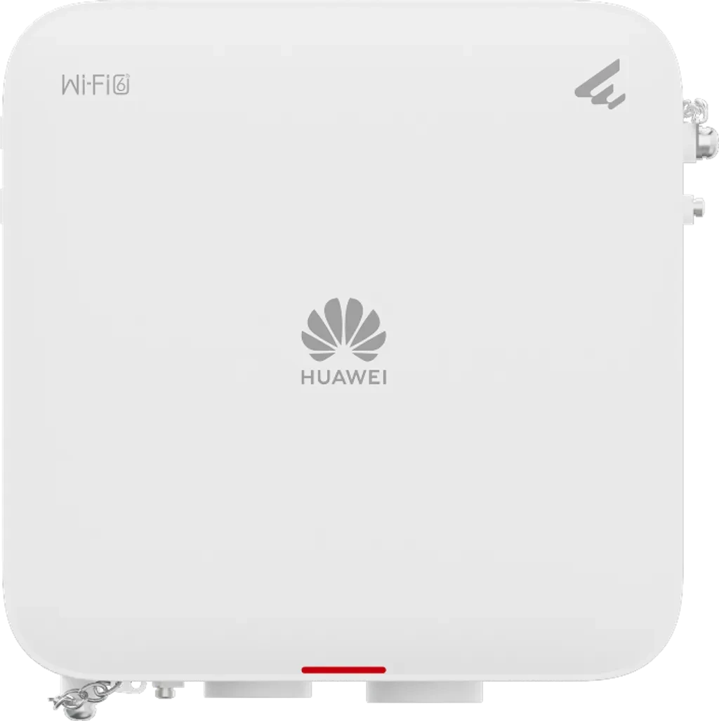 AP761. AP de exterior Huawei eKit Wifi 6 con velocidad de 1.775 Gbps cuenta con doble banda recomendado para 120 usuarios concurrentes cuenta con 1 puertos 1 Gbps y 1 SFP alcance optimo de 12
