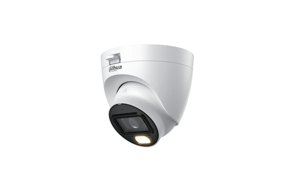 DH-HAC-HDW1509TLQN-A-LED-0280B-S3. Cámara HDCVI Dahua tipo eyeball 5MP full color iluminación 30m audio incorporado lente fijo de 2.8mm