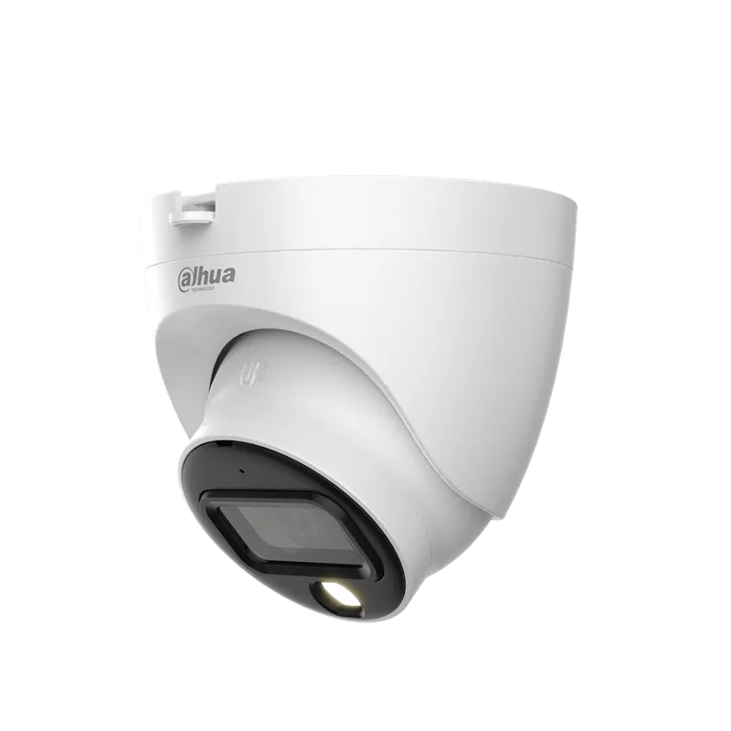 DH-HAC-HDW1509TLQN-A-LED-0280B-S2. Cámara Dahua Análoga Tipo Domo 5MP, Full-color, Lente Fijo 2.8 mm, Iluminacion con luz blanca 40m, Micrófono Incorporado, IP67.