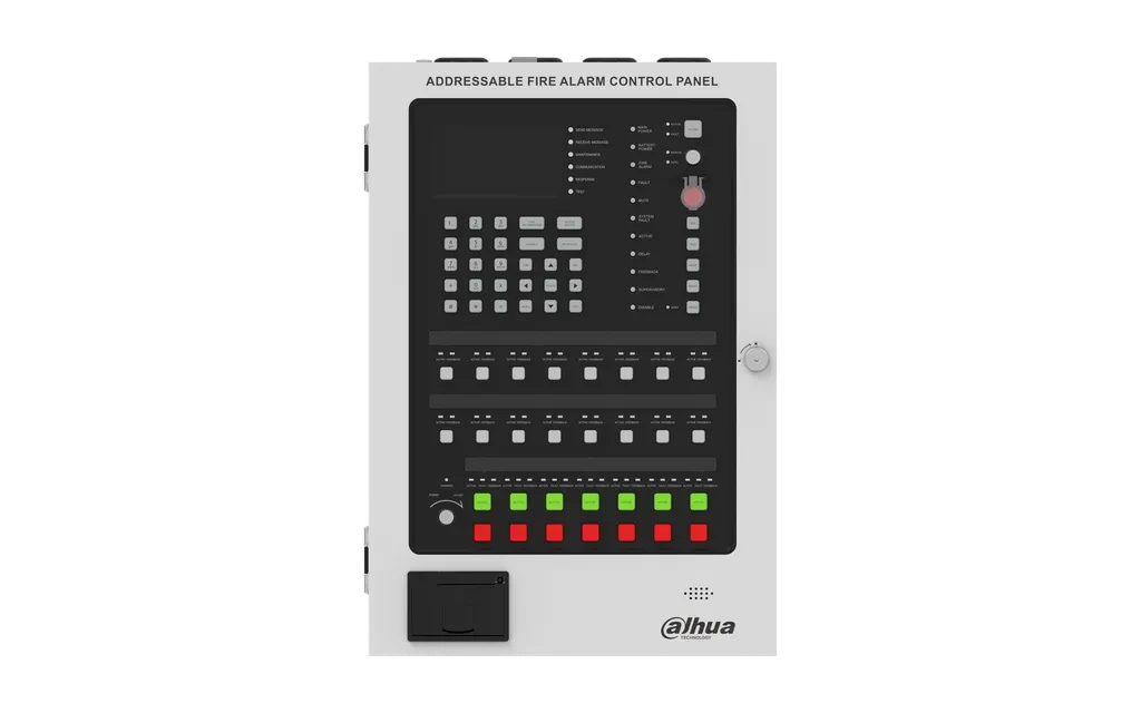 DHI-HY-1025. Panel Dahua de control de alarma contra incendios direccionable con impresora Wisualarm
