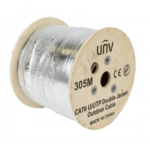 Cable UTP UNV EXTERIOR CAT6 CAB-LC3110B-ESW-IN CON MENSAJERO UTP 305m 99.99% OFC 0.52mm