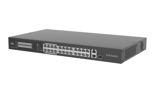 Switch POE UNV NSW2020-24T1GT1GC-POE-IN 24×100Mbps PoE ports 1×1000Mbps Giga 1×1000Mbps Combo No ad