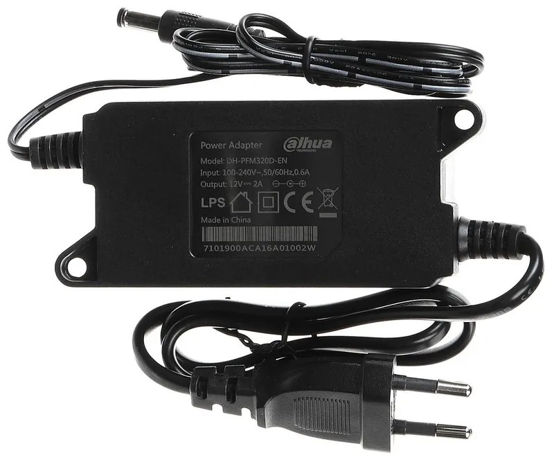 FUENTE PODER 12V 2AMP DAHUA. USO INT/EXT. DH-PFM320D-EN