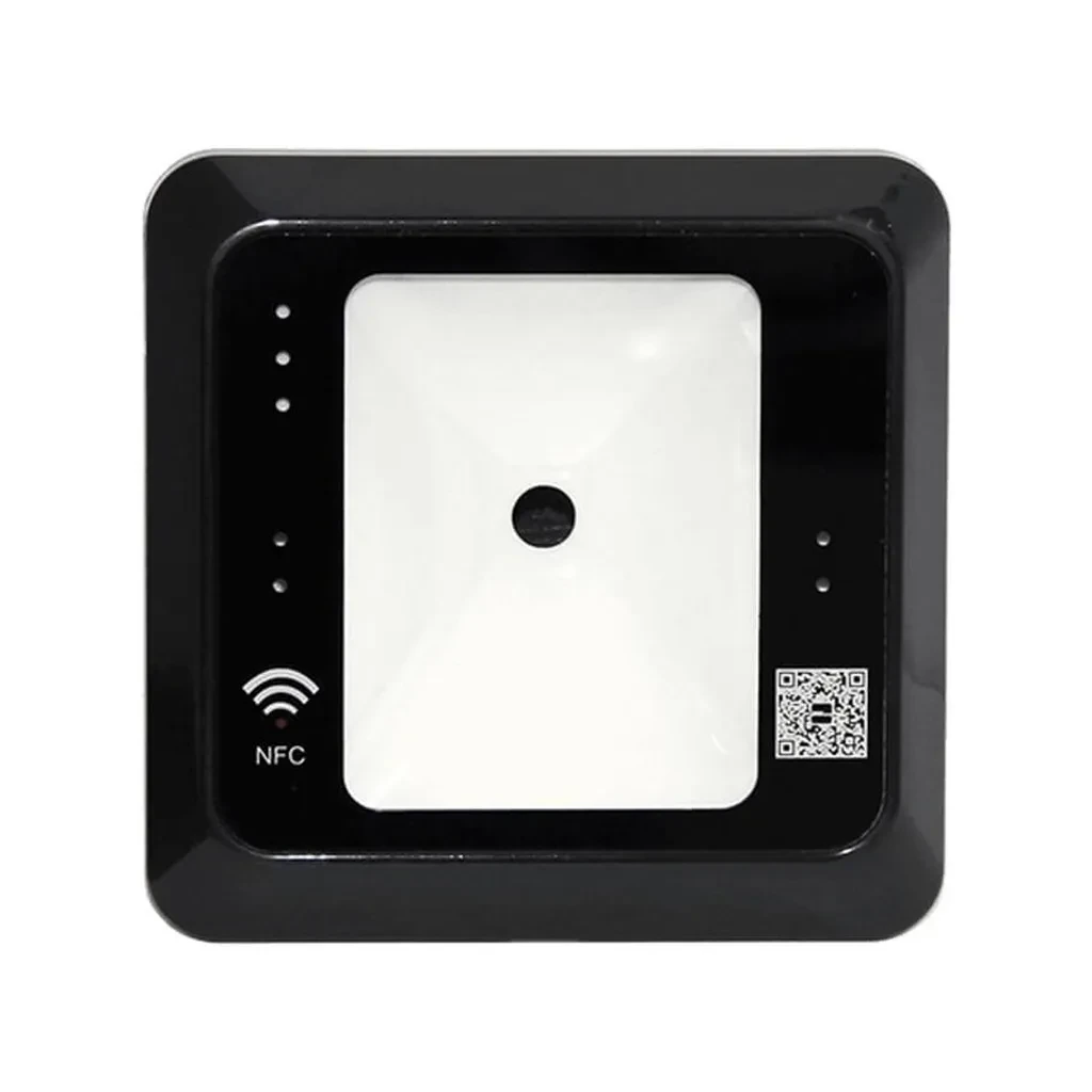 QR500-BM-CL. Lector QR para cedulas de identidad y QR emitidos por el software de ZKT, RFID, Wiegand, RS485, Micro USB, Color Negro. 