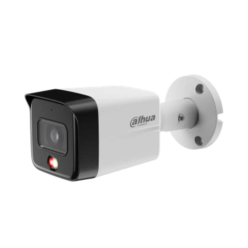 DH-IPC-HFW1639TCP-A-IL-0280B-S6-QH. Cámara IP Dahua tipo Bala, 6MP, lente fijo 2.8mm, Luz multi-color integrada alcanza 30M de iluminación, Detección de Humanos, IP67.