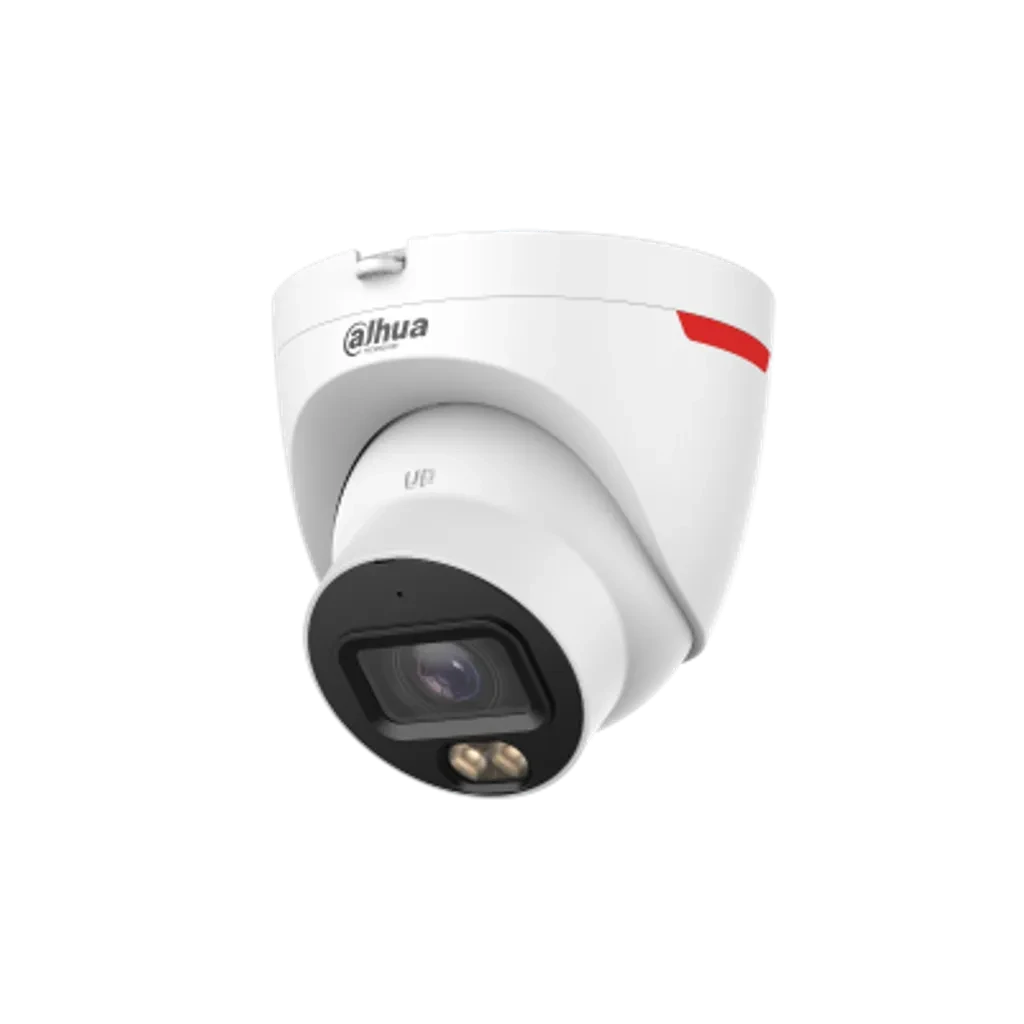 DH-IPC-HDW2449TP-S-LED-0280B-PRO-S1. Cámara Dahua IP tipo Domo, 4MP, Lente Fijo 2.8 mm, Tecnología WizColor, Iluminación con luz blanca 30M,  SMD Plus, Soporta Micro SD Hasta 256 G, Protecció