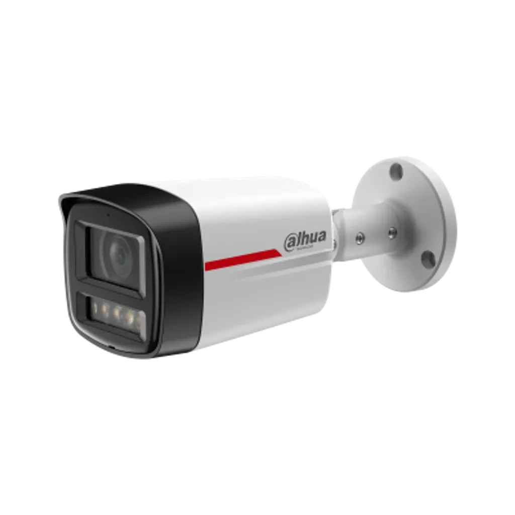 DH-IPC-HFW2449TLP-S-LED-0280B-PRO-S. Cámara Tipo Bala IP Dahua, 4MP, lente fijo 2.8mm, Tecnología WizColor iluminación con luz cálida 50M, Protección Perimetral,  IP67.
