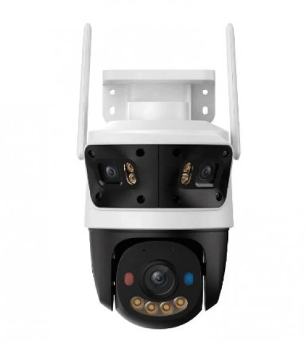 IPC-S76DN-13M0N. Cámara PT IMOU 5 MP + Cámara Panorámica doble lente de 4 MP cada una, Audio bidireccional, Seguimiento inteligente, Detección de Humanos y vehículos, Sirena y Luces Disuasiva