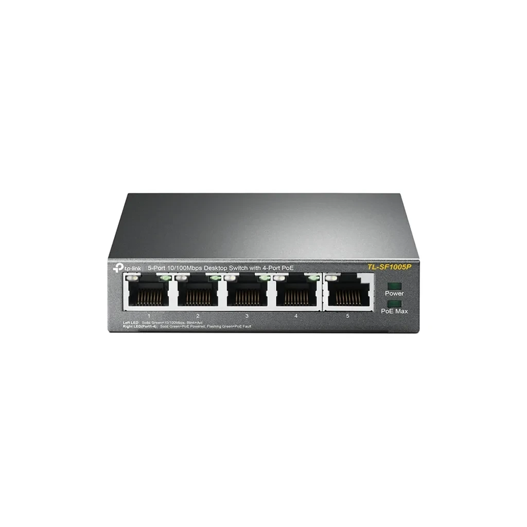 TL-SF1005P. Switch de Sobremesa de 5 Puertos 10/100 Mbps con 4 puertos PoE
