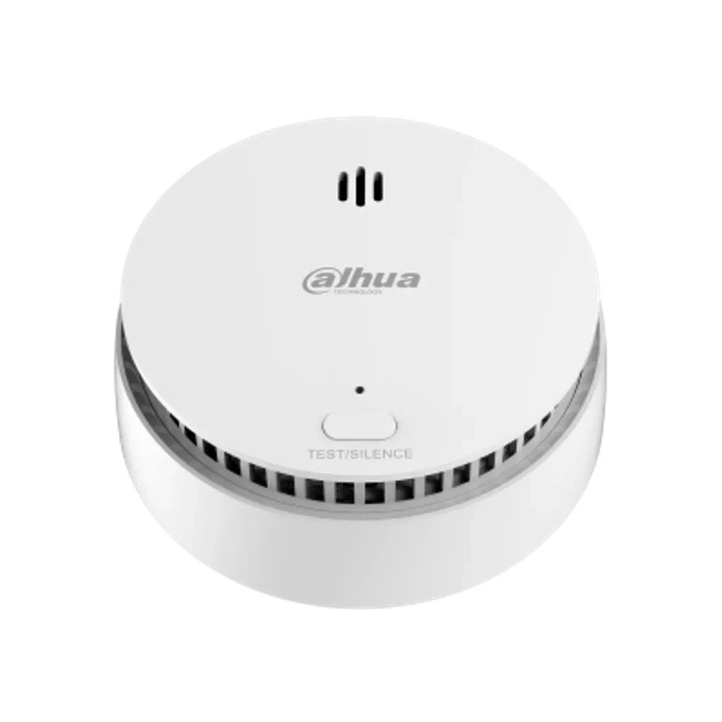 DHI-HY-SA21A-W2. Sensor de Humo fotoeléctrica inalámbrico Dahua, Frecuencia 433.1 MHz, Sirena integrada 85db.     