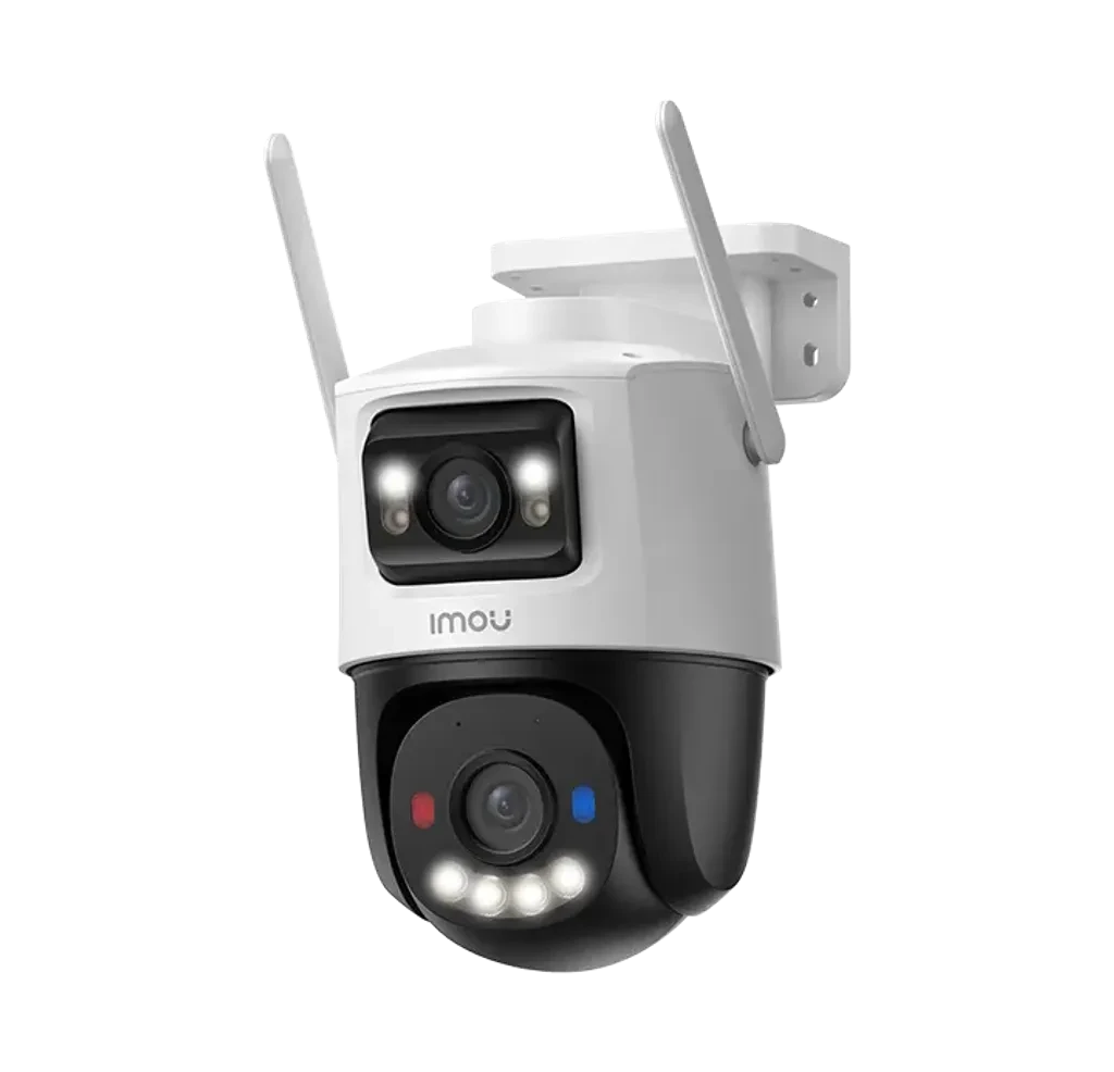 IPC-S7XFN-8U0WED-imou. Cámara Duál WIFI IMOU, Ambos lentes de 4 MP, Visión Nocturna, Audio Bidireccional, Seguimiento inteligente, Detección de Humanos,  Almacenamiento en MicroSD o Nube.